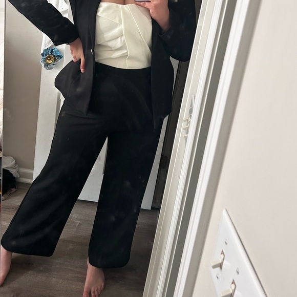 WHBM Strapless Draped Jumpsuit - Picture 2 of 4